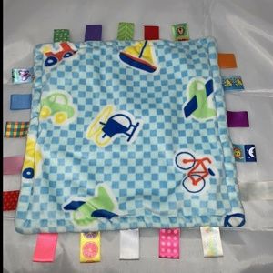 TAGGIES Blue Vehicles LOVEY Tags Security Blanket